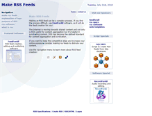Tablet Screenshot of make-rss-feeds.com